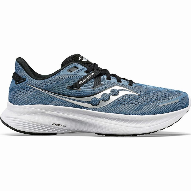 Sapatilhas Corrida Saucony Guide 16 Masculino Azuis Pretas | Portugal S63159-A83