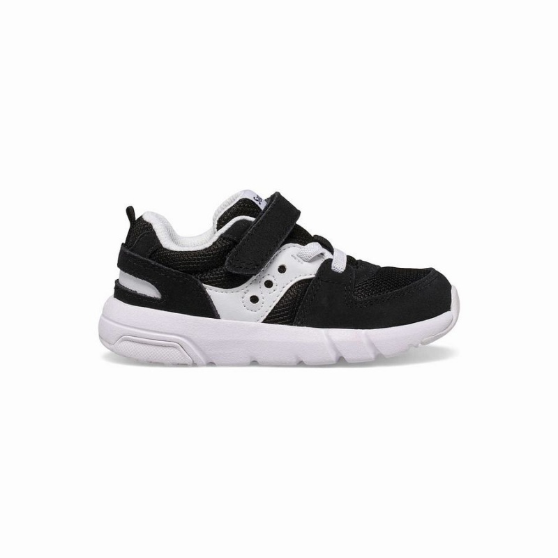 Sapatilhas Corrida Saucony Jazz Lite 2.0 Sneaker Criança Pretas Branco | Portugal S19348-Q85