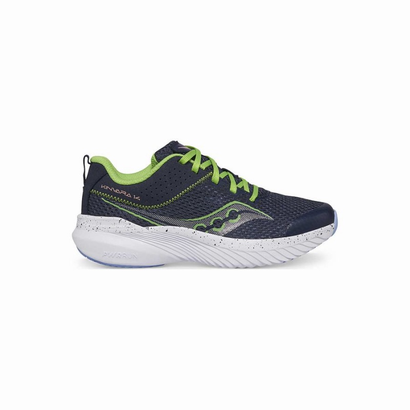 Sapatilhas Corrida Saucony Kinvara 14 Sneaker Criança Azul Marinho Verdes | Portugal S03914-E23