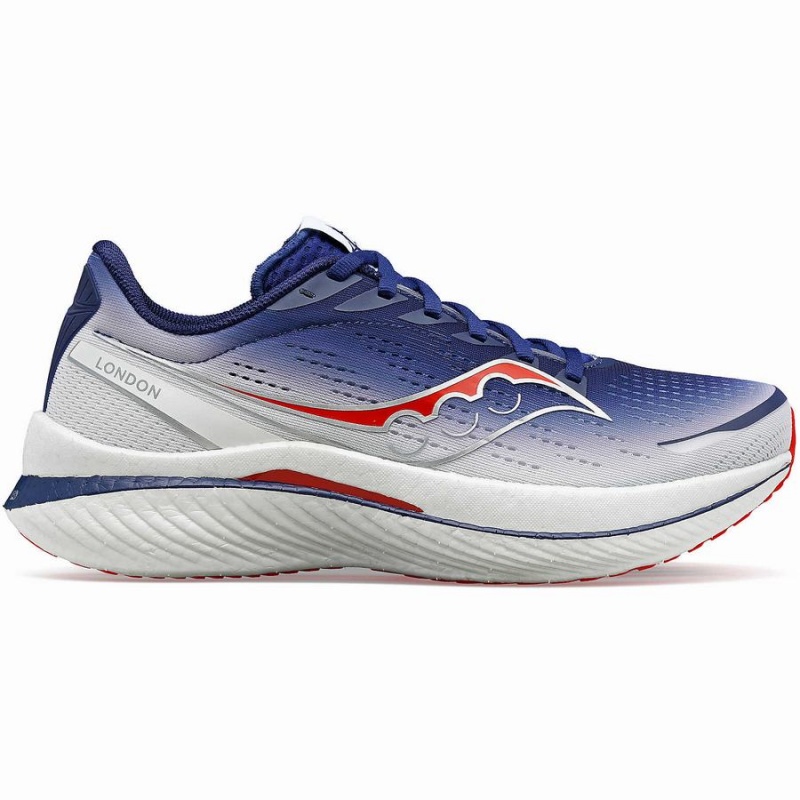 Sapatilhas Corrida Saucony London Endorphin Speed 3 Feminino Azul Marinho Branco | Portugal S59268-E61