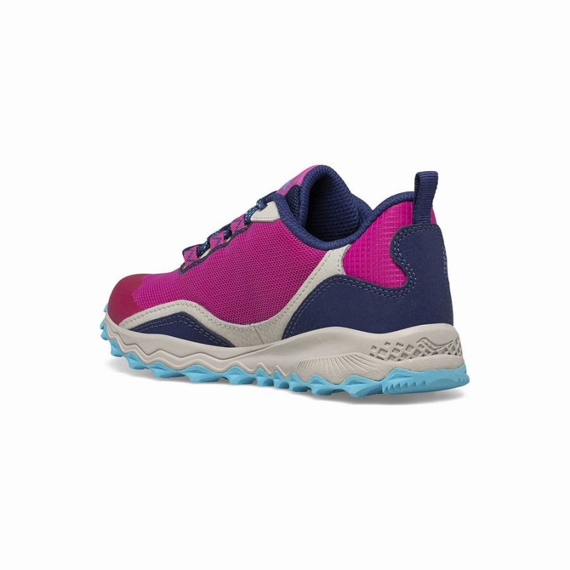 Sapatilhas Corrida Saucony Peregrine 12 Shield Sneaker Criança Azul Marinho Turquesa Rosa | Portugal S60579-R06