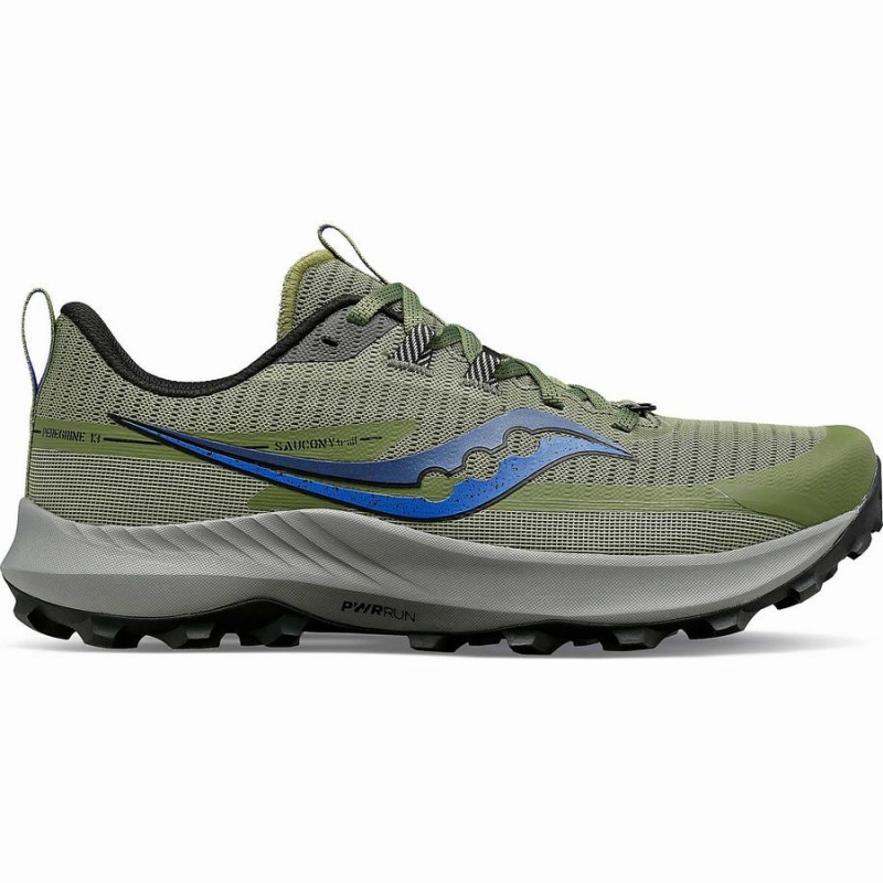 Sapatilhas Corrida Saucony Peregrine 13 Masculino Caqui Pretas | Portugal S50968-R51