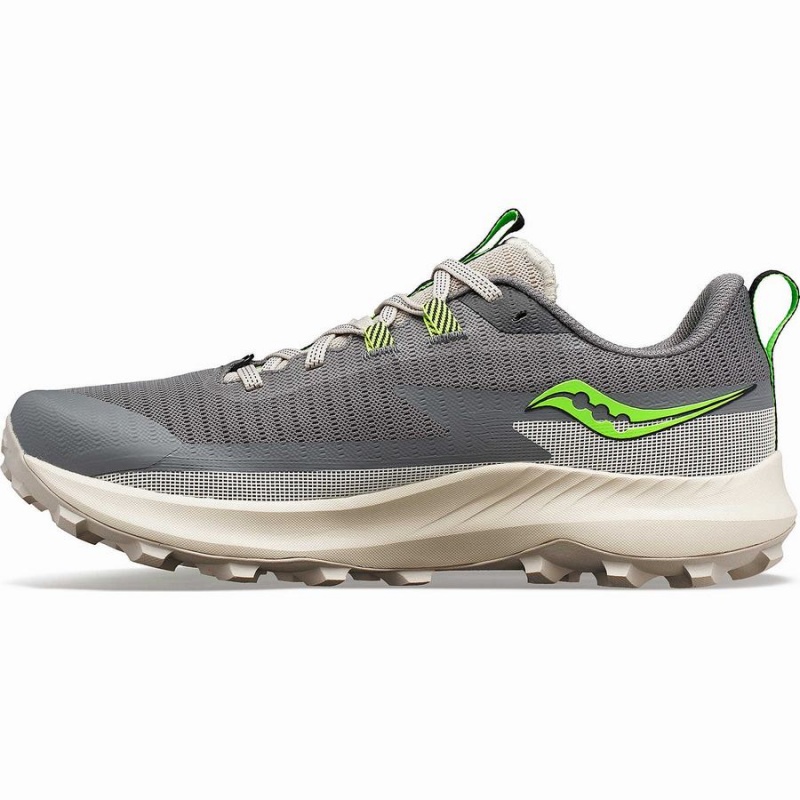 Sapatilhas Corrida Saucony Peregrine 13 Masculino Cinzentas Verdes | Portugal S15309-Y41