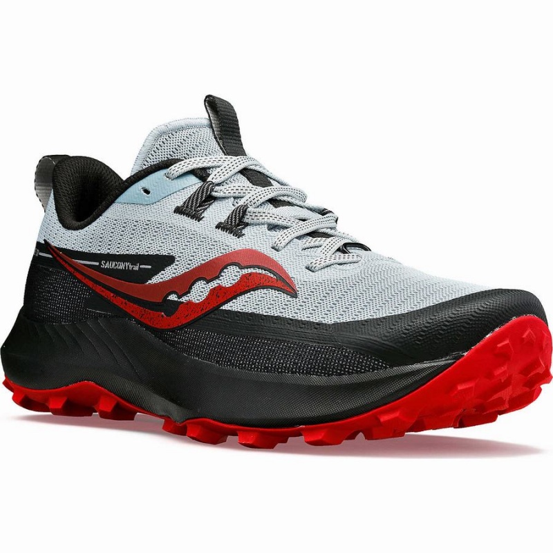 Sapatilhas Corrida Saucony Peregrine 13 Masculino Azuis Vermelhas | Portugal S82950-P35