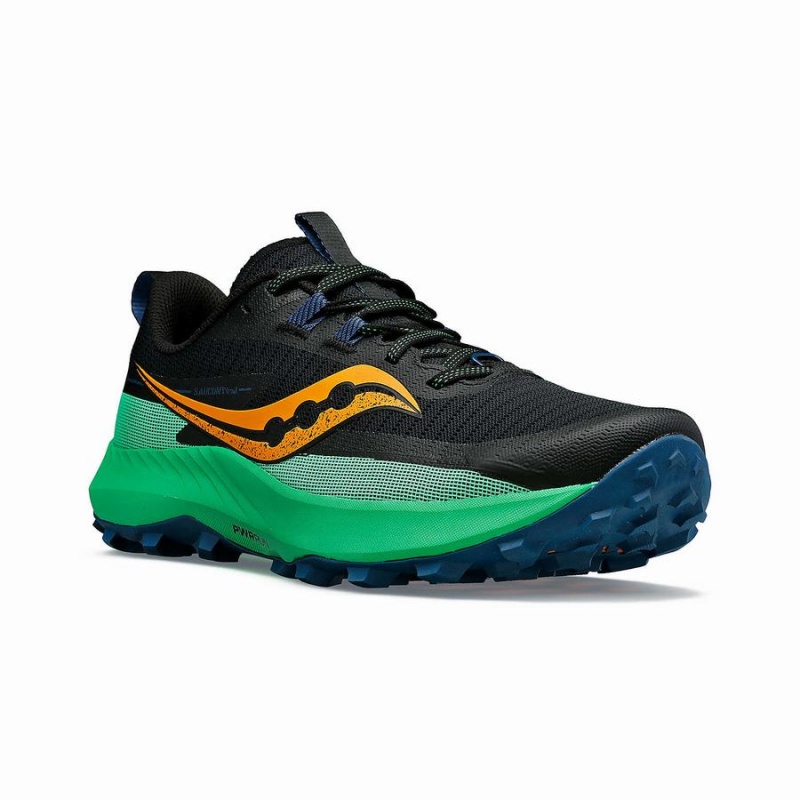 Sapatilhas Corrida Saucony Peregrine 13 Masculino Pretas Verdes | Portugal S30892-X48