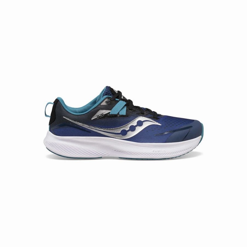 Sapatilhas Corrida Saucony Ride 15 Sneaker Criança Azul Marinho Pretas | Portugal S94862-P30