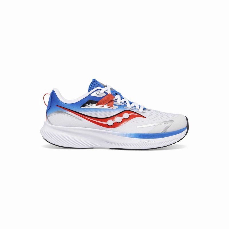 Sapatilhas Corrida Saucony Ride 15 Sneaker Criança Cinzentas Azuis Vermelhas | Portugal S61452-X46