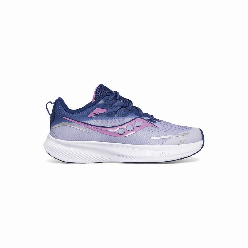 Sapatilhas Corrida Saucony Ride 15 Sneaker Criança Roxo Azul Anil | Portugal S21768-C21