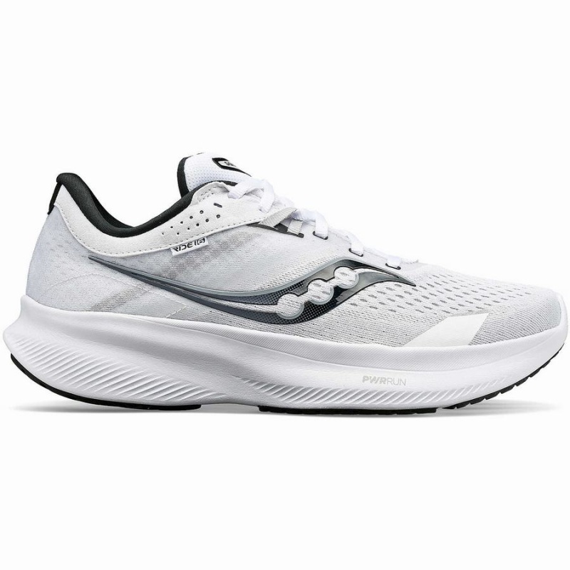 Sapatilhas Corrida Saucony Ride 16 Feminino Branco Pretas | Portugal S38451-Q57