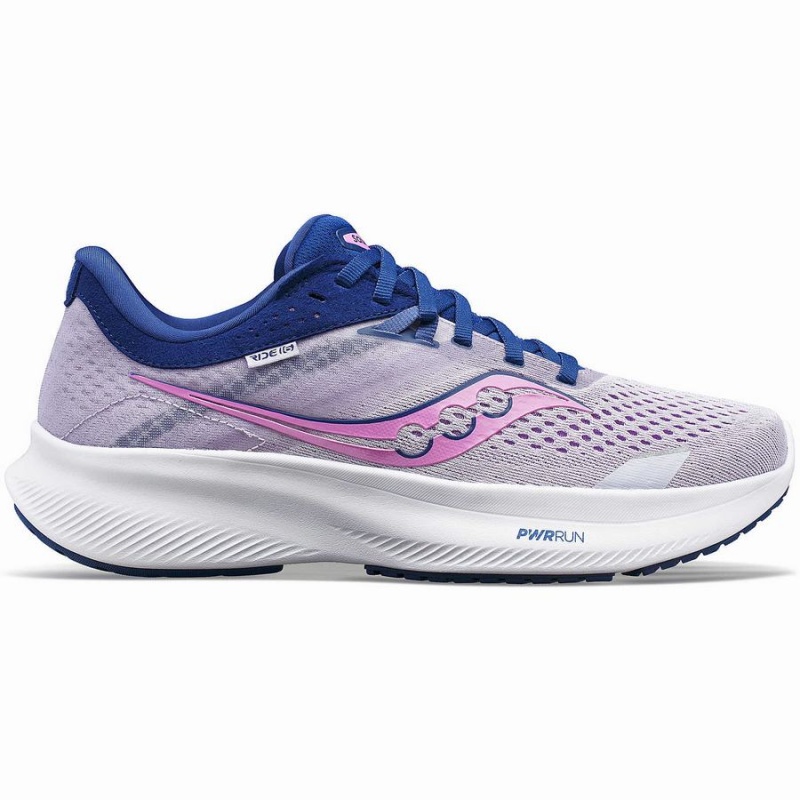 Sapatilhas Corrida Saucony Ride 16 Feminino Roxo Azul Anil | Portugal S06173-Y37