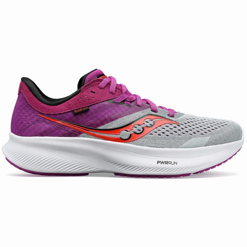 Sapatilhas Corrida Saucony Ride 16 Feminino Roxo | Portugal S90437-Z72