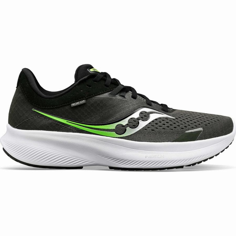 Sapatilhas Corrida Saucony Ride 16 Masculino Umbra / Slime | Portugal S74560-S21