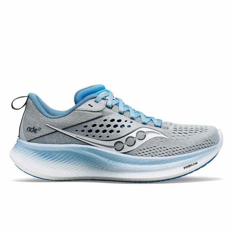 Sapatilhas Corrida Saucony Ride 17 Feminino Cinzentas Azuis | Portugal S40278-L07