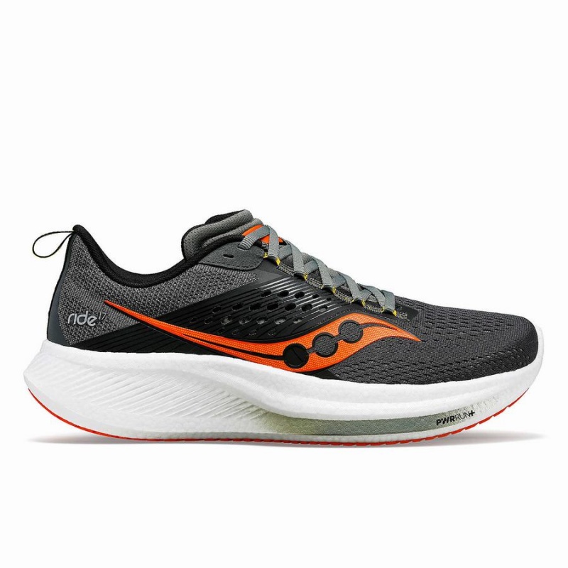 Sapatilhas Corrida Saucony Ride 17 Wide Masculino Cinzentas | Portugal S96712-W08