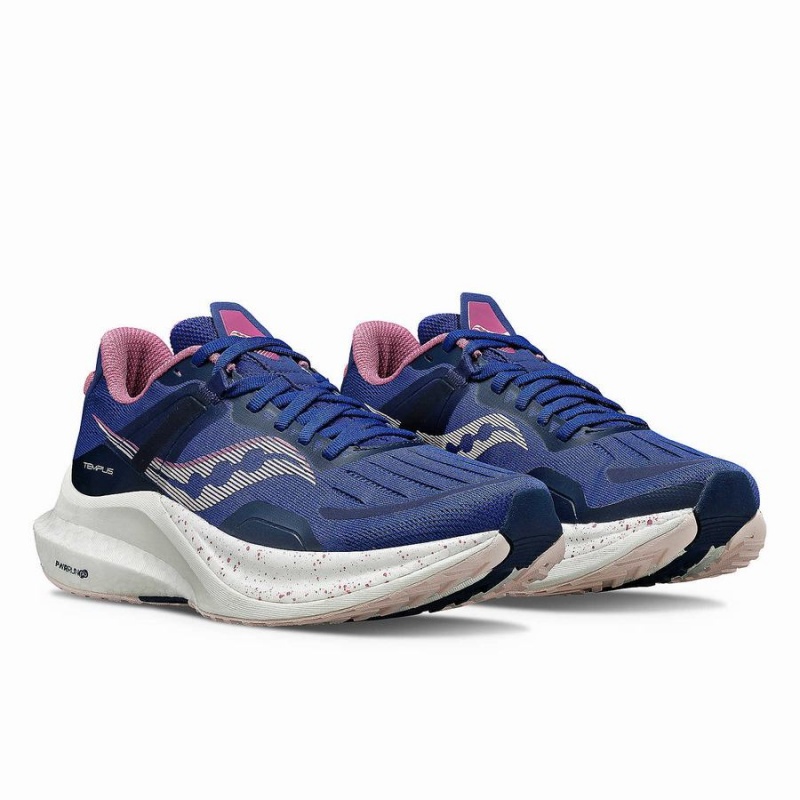 Sapatilhas Corrida Saucony Tempus Feminino Azul Marinho Roxo | Portugal S23076-T29