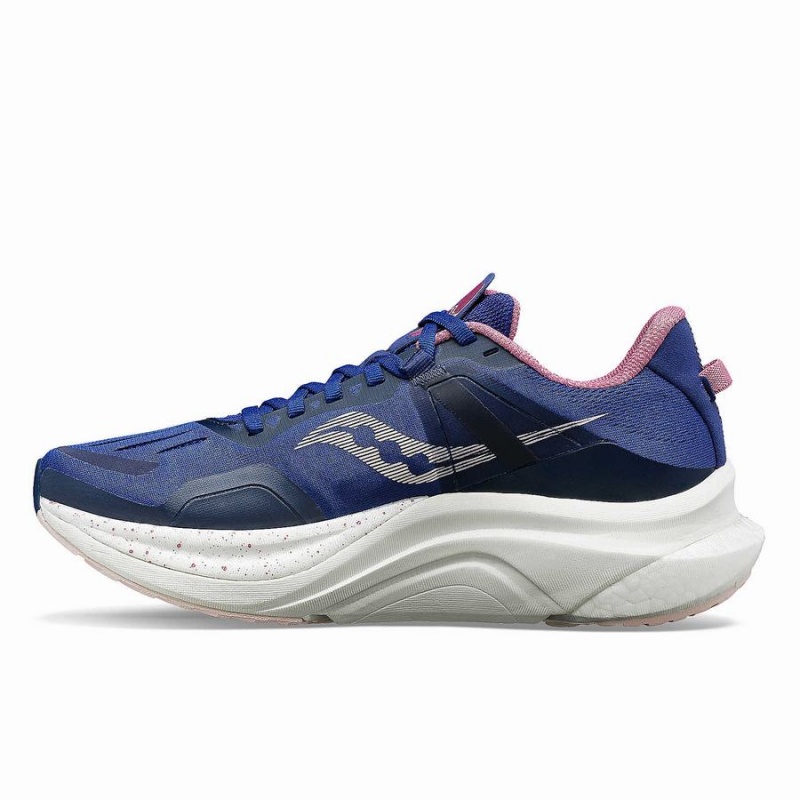 Sapatilhas Corrida Saucony Tempus Feminino Azul Marinho Roxo | Portugal S23076-T29