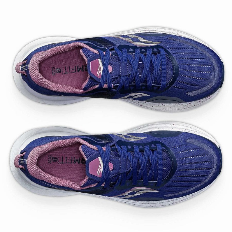 Sapatilhas Corrida Saucony Tempus Feminino Azul Marinho Roxo | Portugal S23076-T29