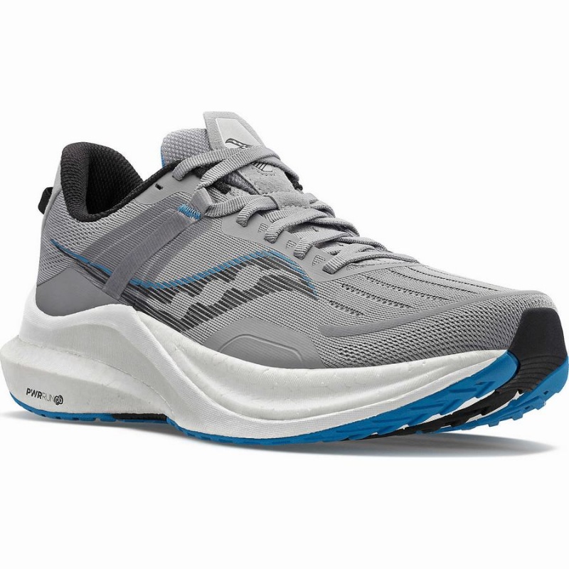 Sapatilhas Corrida Saucony Tempus Wide Masculino Cinzentas Azuis | Portugal S42167-B87