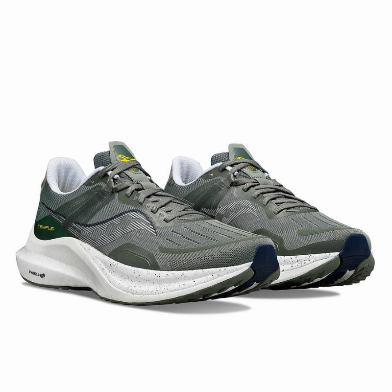 Sapatilhas Corrida Saucony Tempus Masculino Caqui Branco | Portugal S15364-U81