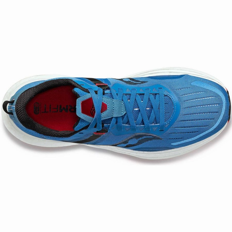 Sapatilhas Corrida Saucony Tempus Masculino Azuis Vermelhas | Portugal S48032-V48