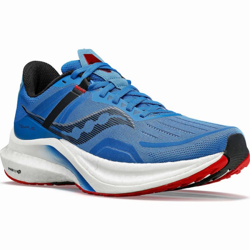 Sapatilhas Corrida Saucony Tempus Masculino Azuis Vermelhas | Portugal S48032-V48