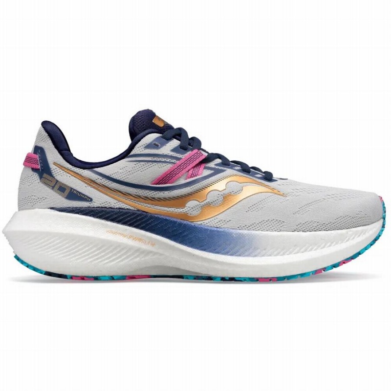 Sapatilhas Corrida Saucony Triumph 20 Masculino Cinzentas Douradas | Portugal S81350-Q39