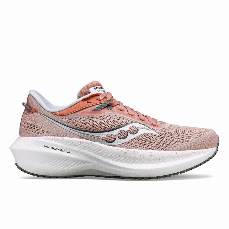 Sapatilhas Corrida Saucony Triumph 21 Feminino Lotus / Bough | Portugal S06523-F36