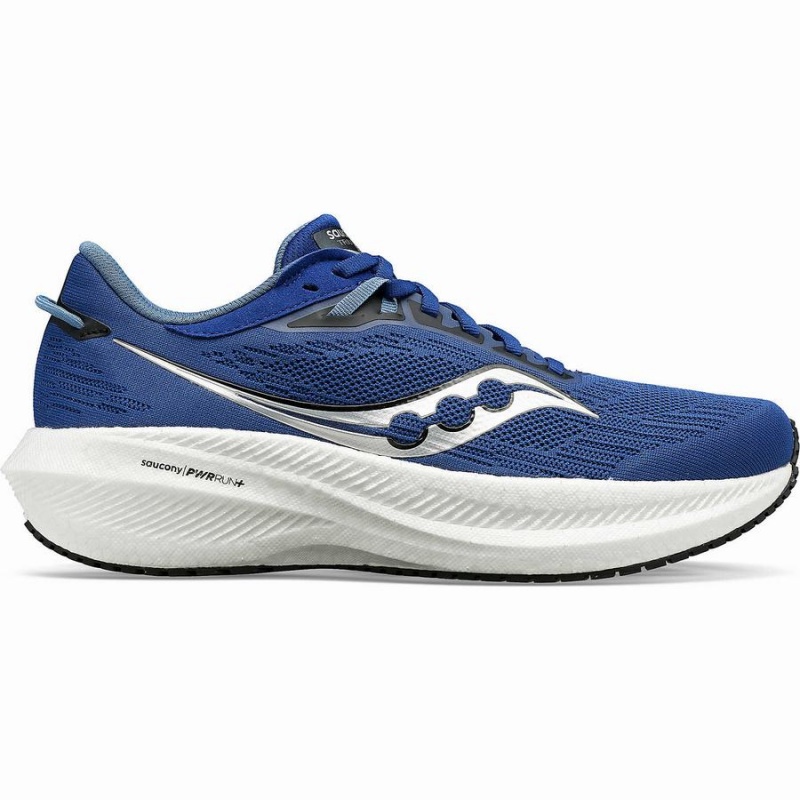 Sapatilhas Corrida Saucony Triumph 21 Masculino Azul Anil Pretas | Portugal S35427-H06