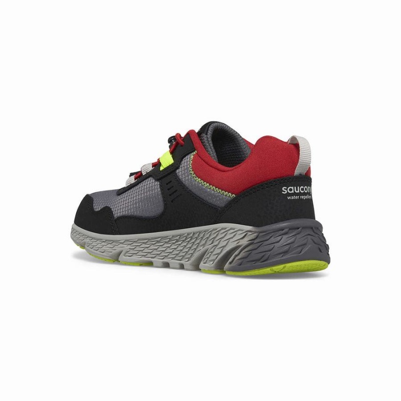 Sapatilhas Corrida Saucony Vento Shield 3.0 Sneaker Criança Cinzentas Vermelhas | Portugal S10249-V21