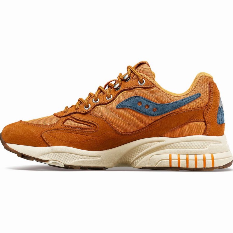 Sapatilhas Saucony 3D Grid Hurricane Endless Knot Feminino Marrom Vermelhas | Portugal S36987-M19