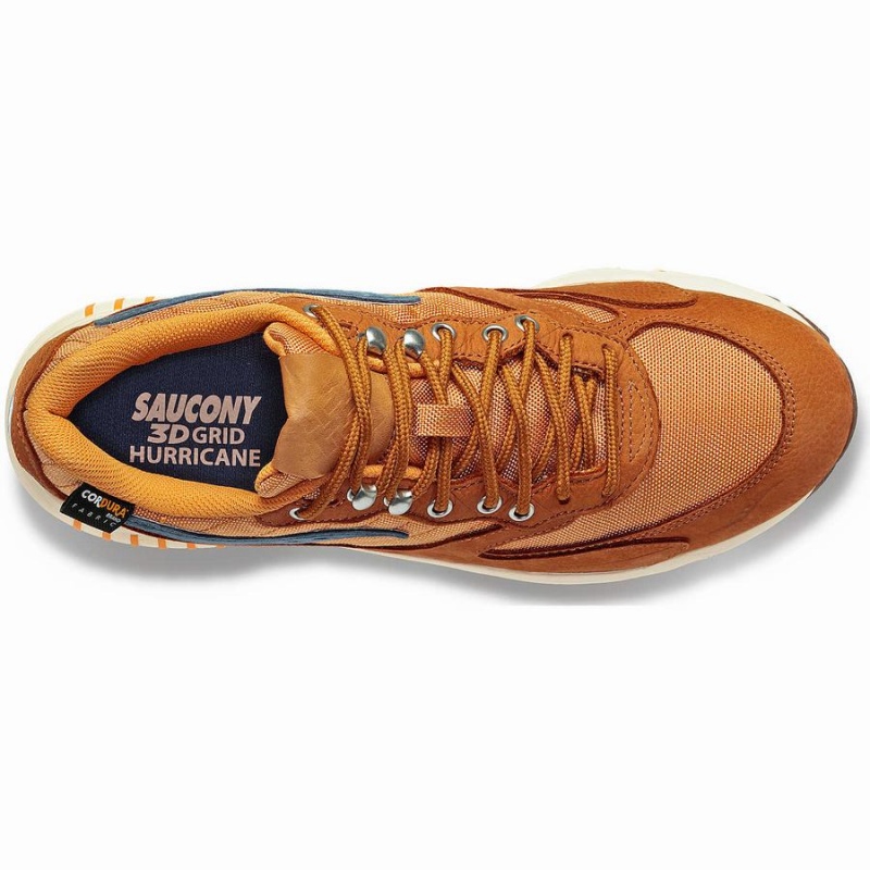 Sapatilhas Saucony 3D Grid Hurricane Endless Knot Feminino Marrom Vermelhas | Portugal S36987-M19