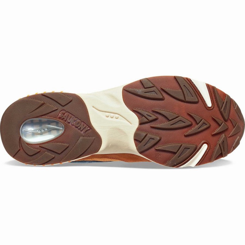 Sapatilhas Saucony 3D Grid Hurricane Endless Knot Feminino Marrom Vermelhas | Portugal S36987-M19