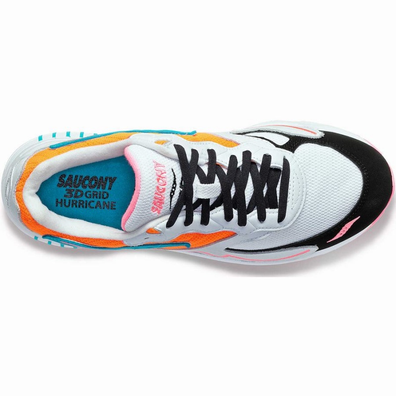 Sapatilhas Saucony 3D Grid Hurricane Feminino Branco Laranja | Portugal S48093-D91