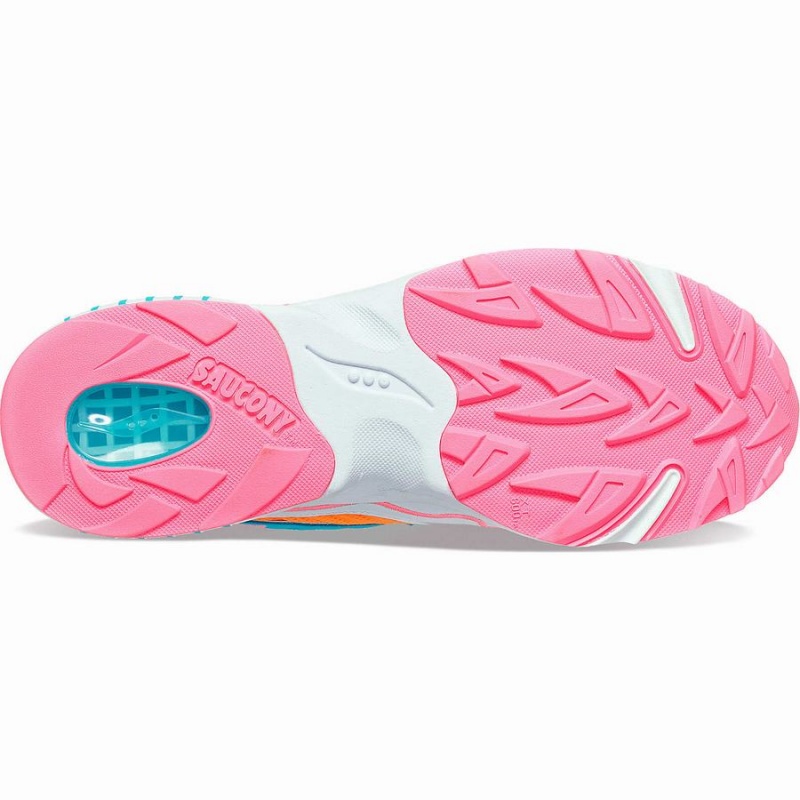 Sapatilhas Saucony 3D Grid Hurricane Feminino Branco Laranja | Portugal S48093-D91