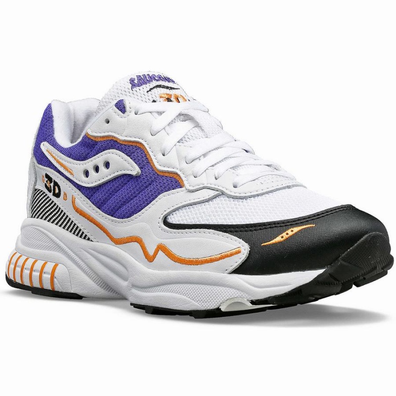 Sapatilhas Saucony 3D Grid Hurricane Feminino Branco Roxo | Portugal S03978-H54