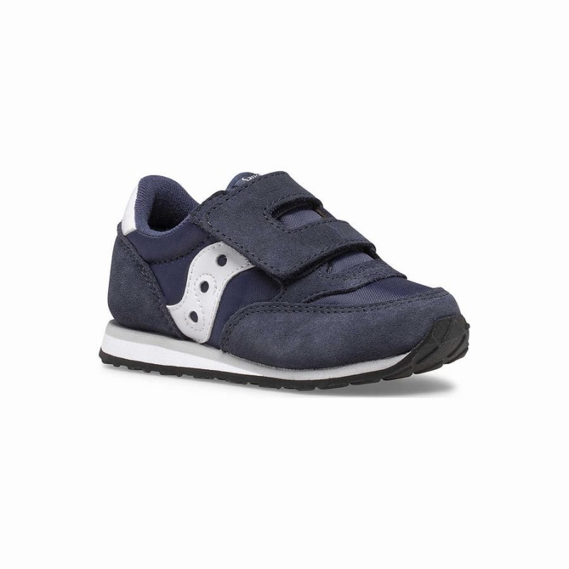 Sapatilhas Saucony Baby Jazz Hook & Loop Criança Azul Marinho Branco | Portugal S70329-G71