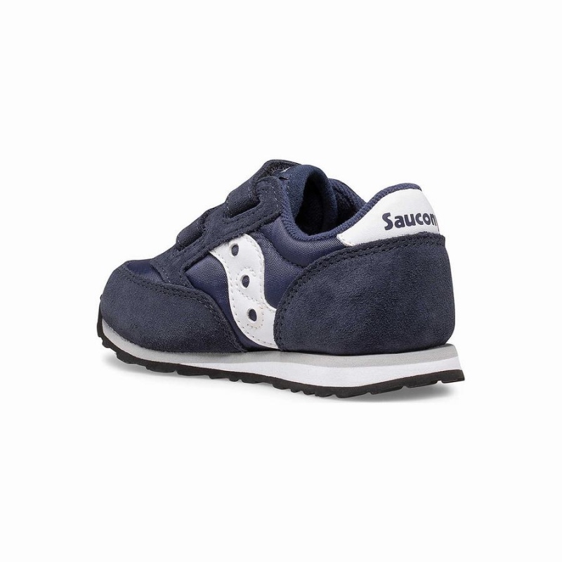 Sapatilhas Saucony Baby Jazz Hook & Loop Criança Azul Marinho Branco | Portugal S70329-G71