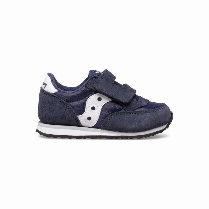 Sapatilhas Saucony Baby Jazz Hook & Loop Criança Azul Marinho Branco | Portugal S70329-G71