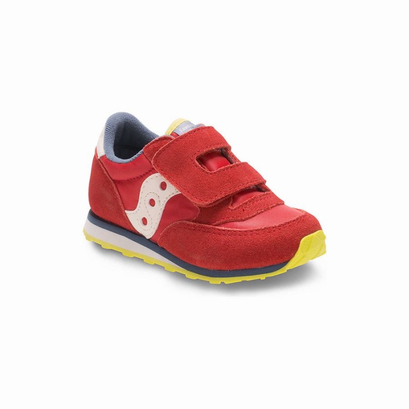 Sapatilhas Saucony Baby Jazz Hook & Loop Criança Vermelhas Azuis Luz Verdes | Portugal S72519-L98