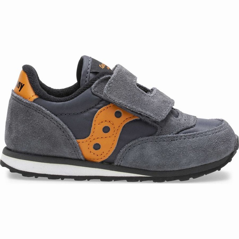 Sapatilhas Saucony Baby Jazz Hook & Loop Criança Cinzentas Laranja | Portugal S10934-R24