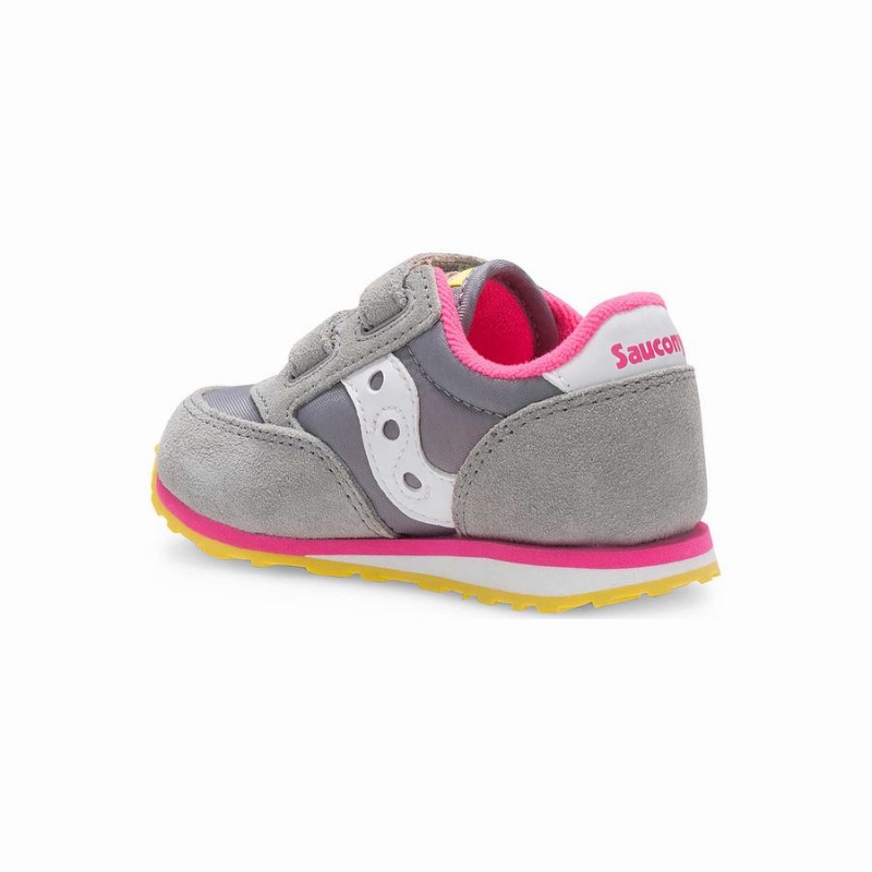 Sapatilhas Saucony Baby Jazz Hook & Loop Criança Cinzentas Rosa | Portugal S73169-Y43