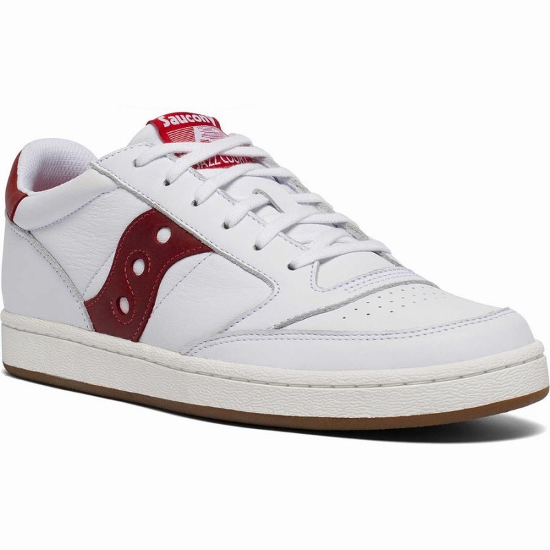 Sapatilhas Saucony Jazz Court Feminino Branco Vermelhas | Portugal S05482-K19