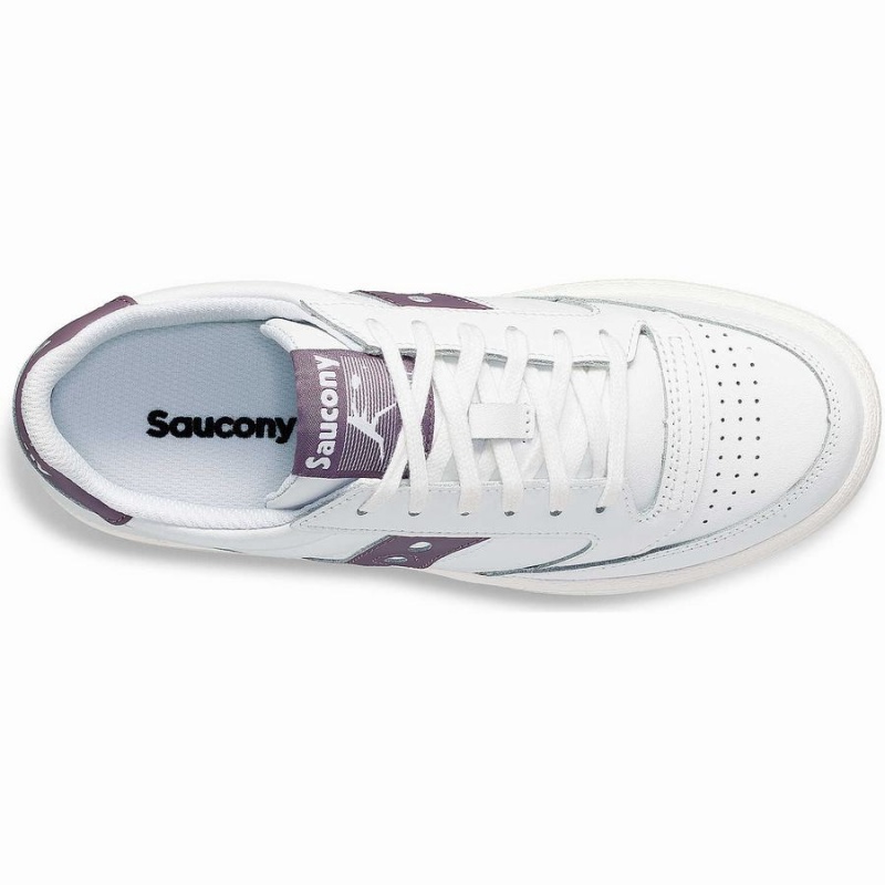 Sapatilhas Saucony Jazz Court PU Feminino Branco Roxo | Portugal S83260-T10