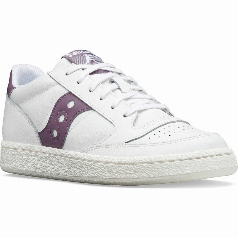 Sapatilhas Saucony Jazz Court PU Feminino Branco Roxo | Portugal S83260-T10