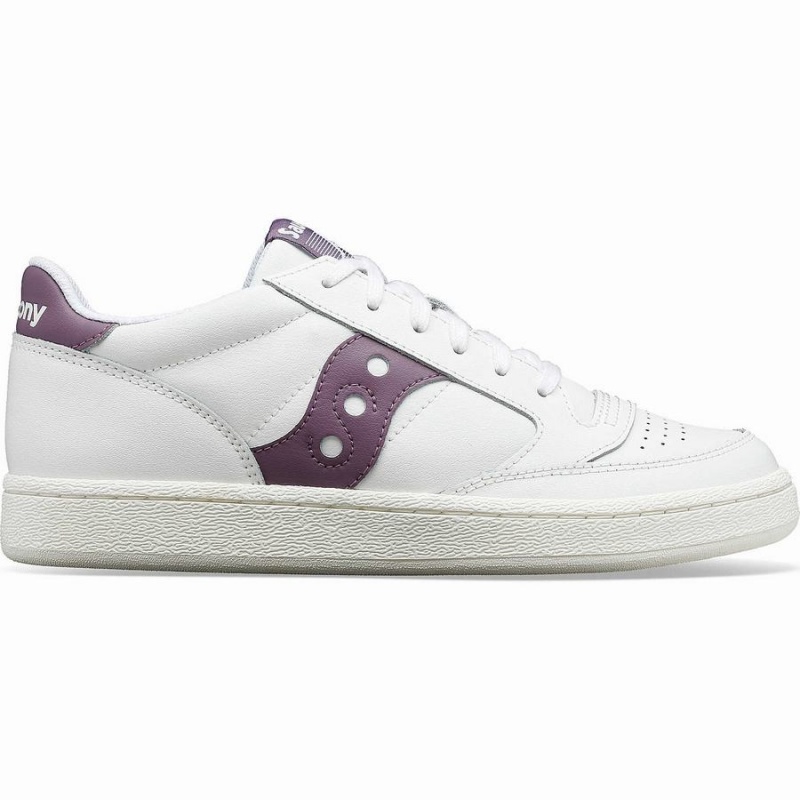 Sapatilhas Saucony Jazz Court PU Feminino Branco Roxo | Portugal S83260-T10