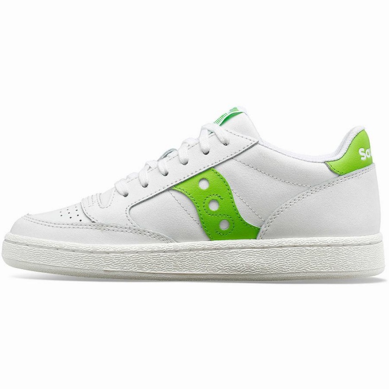 Sapatilhas Saucony Jazz Court PU Feminino Branco Verdes | Portugal S80172-U69