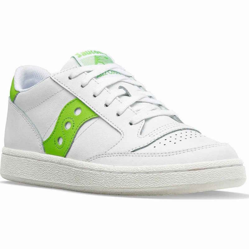 Sapatilhas Saucony Jazz Court PU Feminino Branco Verdes | Portugal S80172-U69