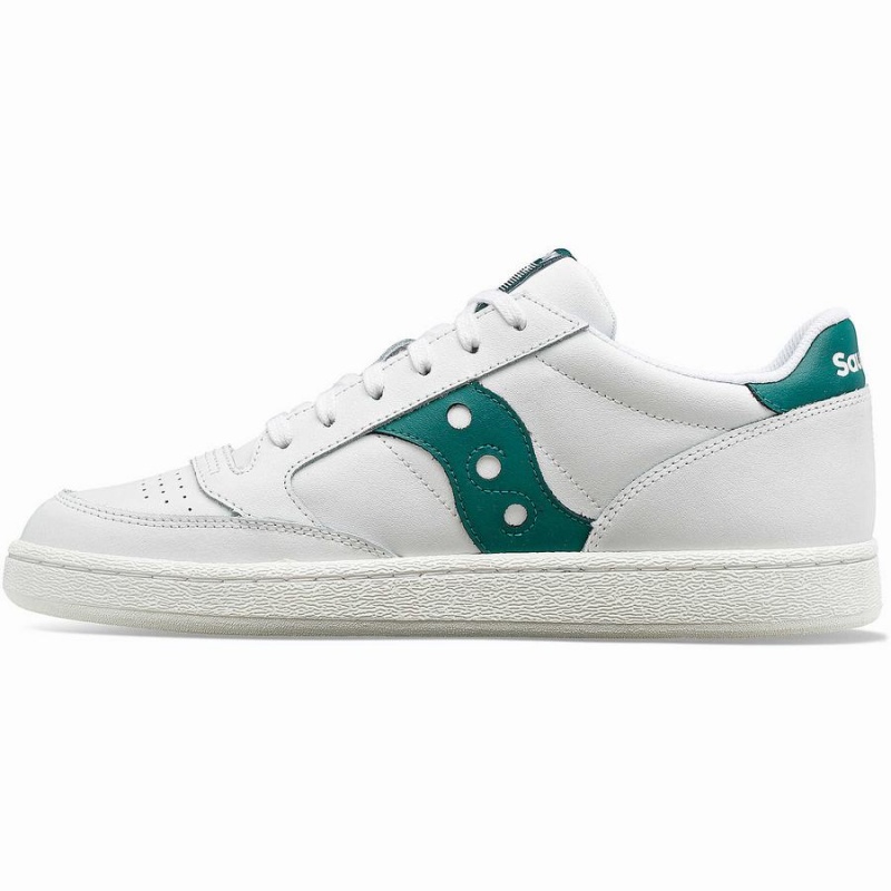 Sapatilhas Saucony Jazz Court PU Feminino Branco Verdes | Portugal S57421-Y08