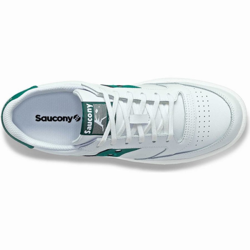 Sapatilhas Saucony Jazz Court PU Feminino Branco Verdes | Portugal S57421-Y08