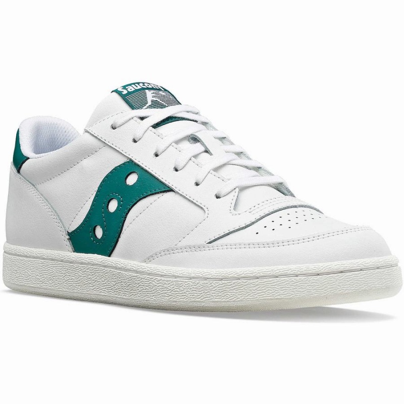 Sapatilhas Saucony Jazz Court PU Feminino Branco Verdes | Portugal S57421-Y08